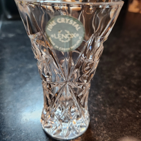Vintage Lenox Crystal Vase with Starburst Design - Picture 1 of 6